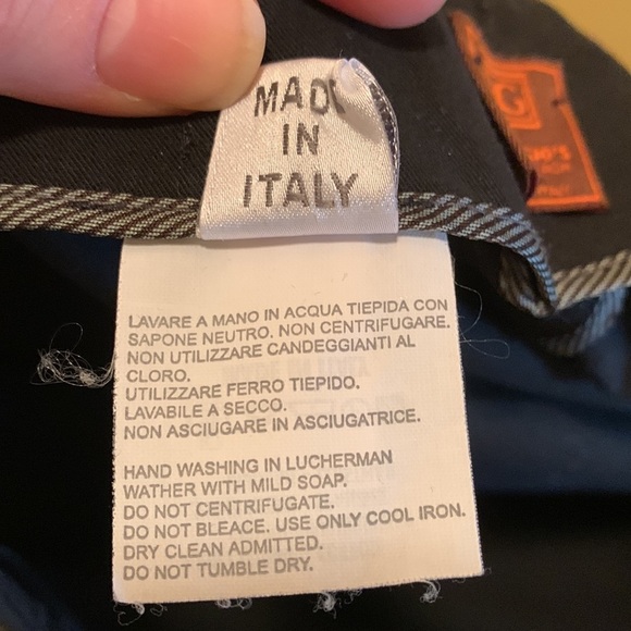 GIORGIO Straight-Leg Side-Zip Cotton Pants - Picture 13 of 14